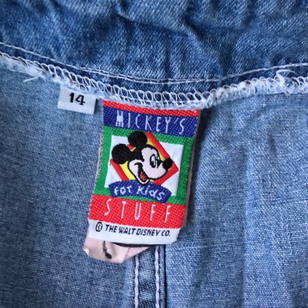 Vintage Disney Mickey Denim Skort - Picture 5 of 8